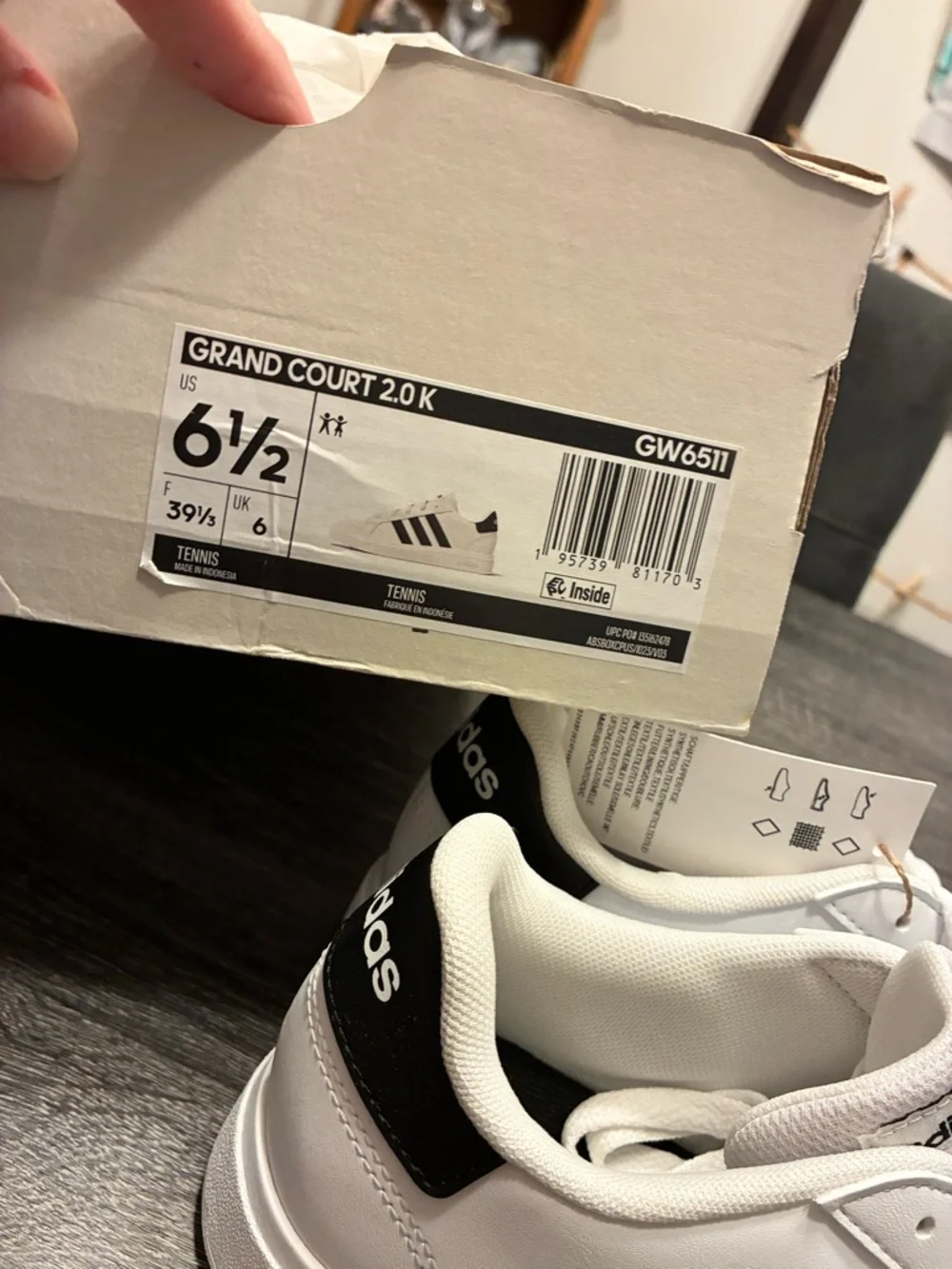 adidas White Black Women's Sneakers